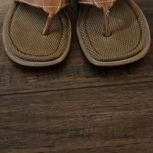 Johnston and Murphy brown leather flip flops. Size 10 Johnston & Murphy M Brown Sandals for Men for sale | eBay main image 4